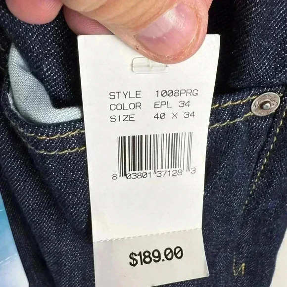 NWT Adriano Goldshmied The Hero Straight Relaxed Jeans 40x34 - Picture 5 of 5